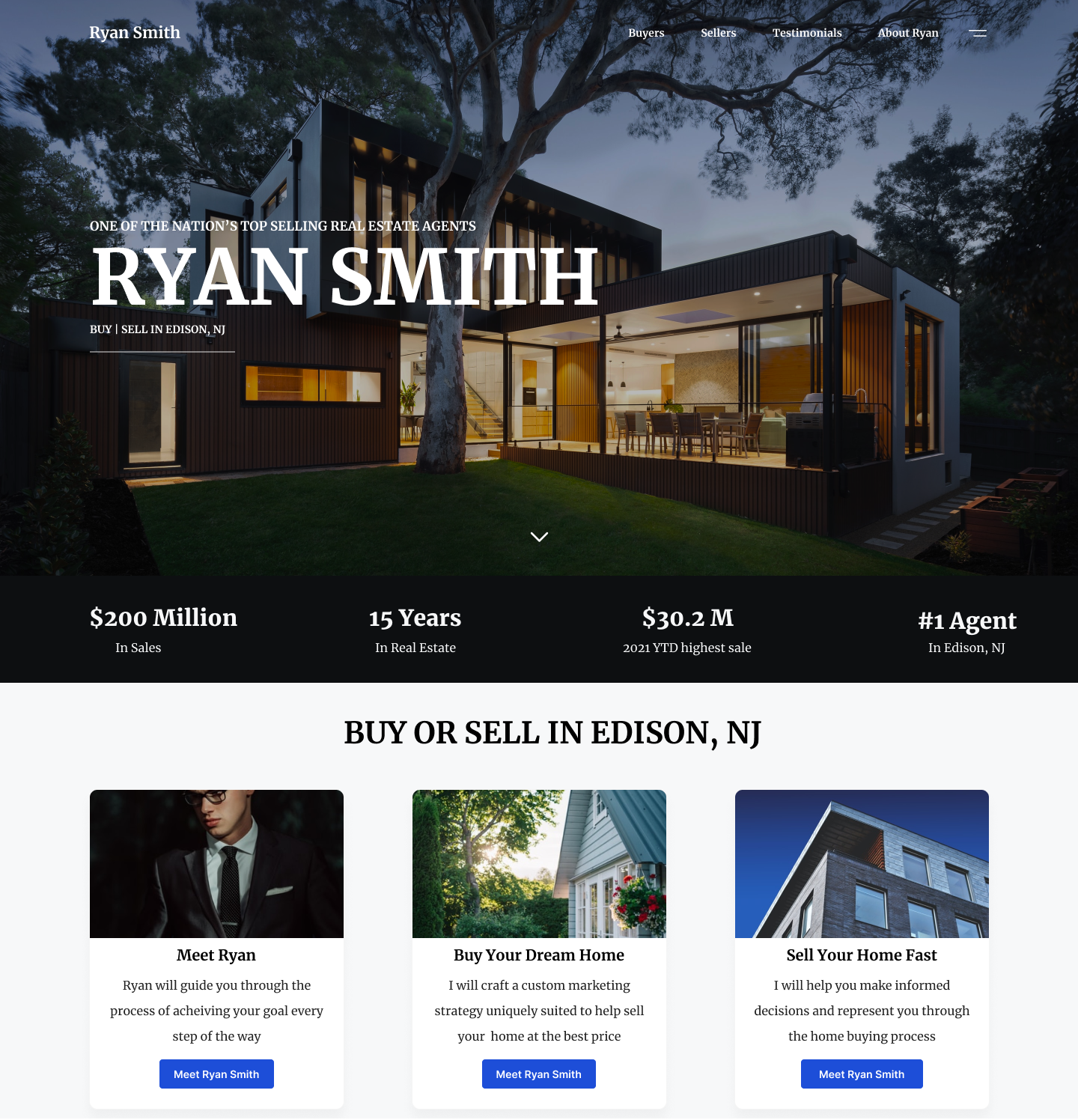 Portfolio Piece: Ryan Smith Real Estate, Web Design by Bloom Technologies